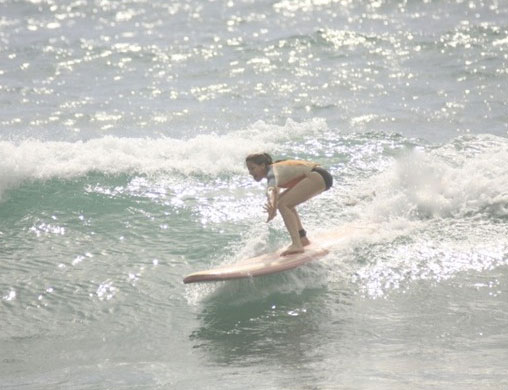 Lilian Garcia Surfing