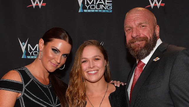 Ronda Rousey Stephanie McMahon Triple H