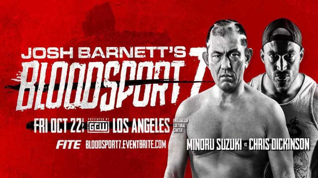 GCW Minoru Suzuki Chris Dickinson Bloodsport