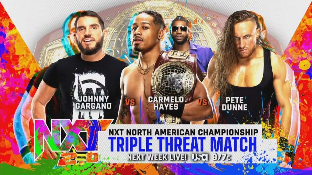 WWE NXT Johnny Gargano Carmelo Hayes Pete Dunne