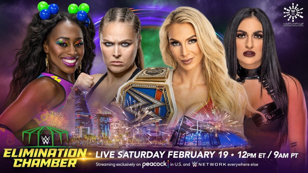 Charlotte Flair Sonya Deville Ronda Rousey Naomi WWE Elimination Chamber