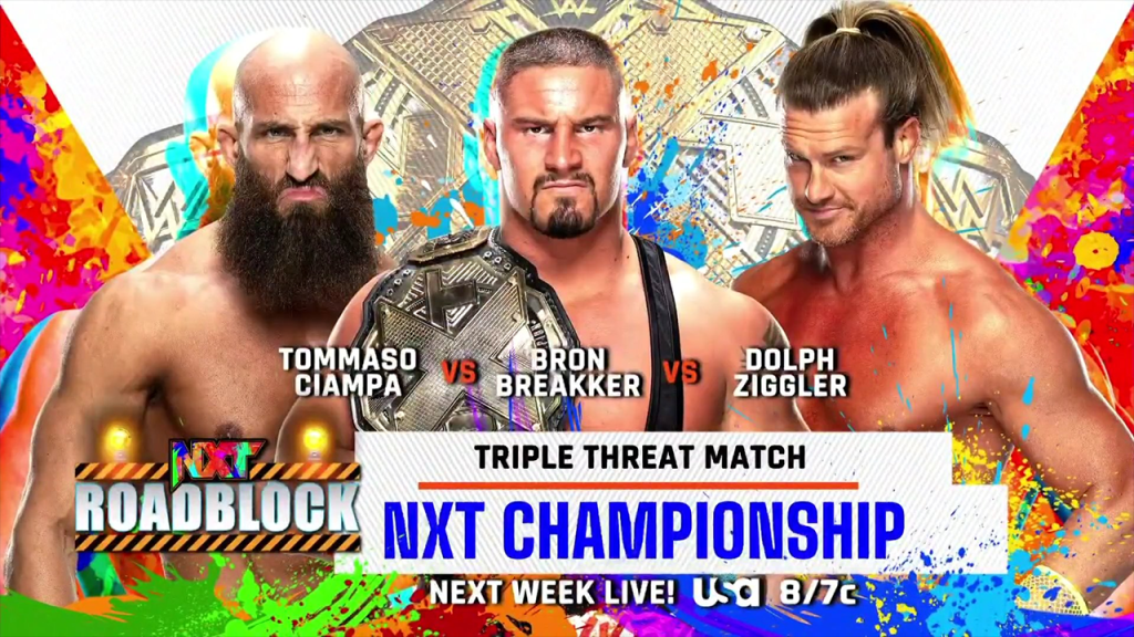 NXT TItle Tommaso Ciampa Dolph Ziggler Bron Breakker