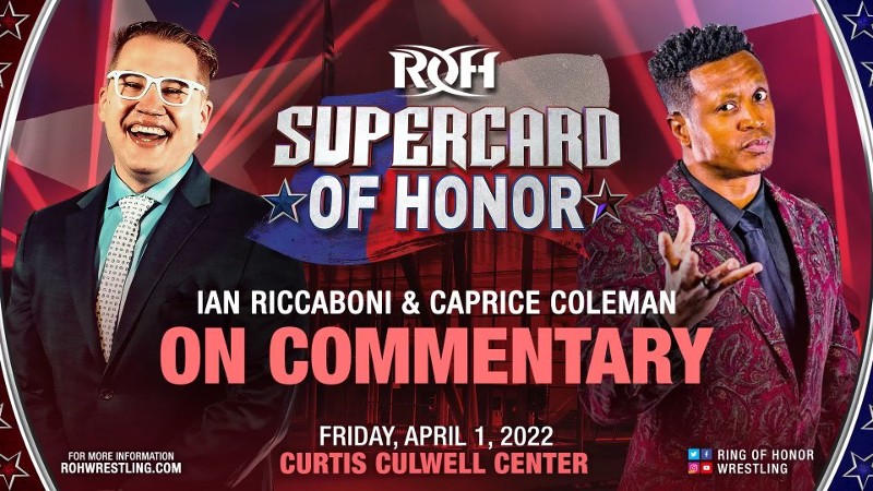 ROH Supercard of Honor Ian Ricccaboni Caprice Coleman