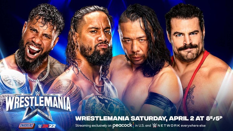 WWE WrestleMania 38 The Usos Rick Boogs Shinsuke Nakamura