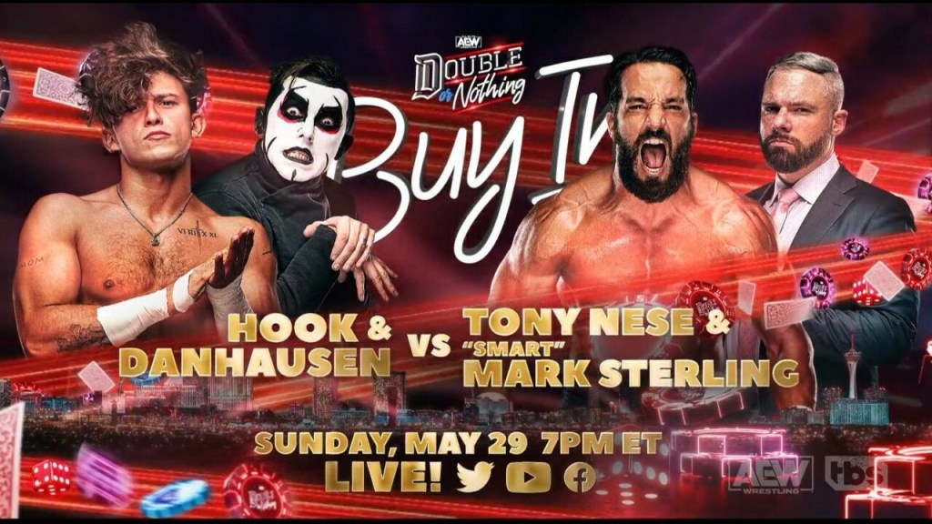 AEW Double Or Nothing Buy In HOOK Danhausen Tony Nese Mark Sterling