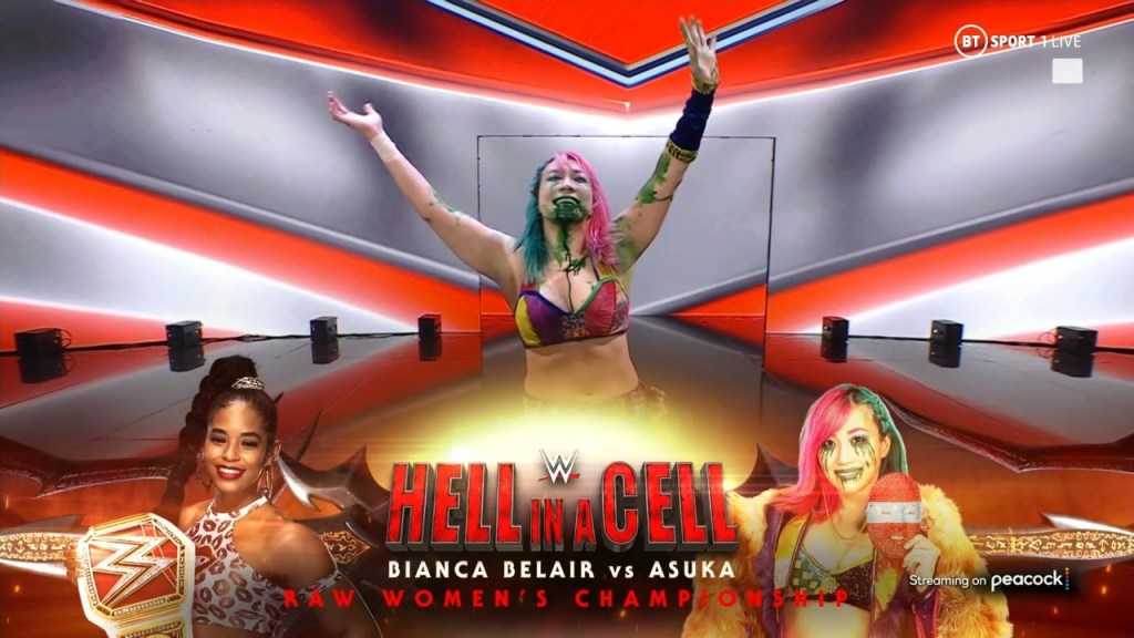 Asuka Bianca Belair WWE RAW WWE Hell in a Cell