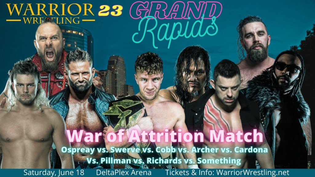 Warrior Wrestling 23 Will Ospreay Matt Cardona Jeff Cobb Swerve Strickland