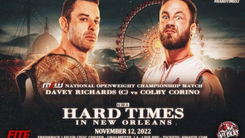 Davey Richards Colby Corino NWA Hard Times 3