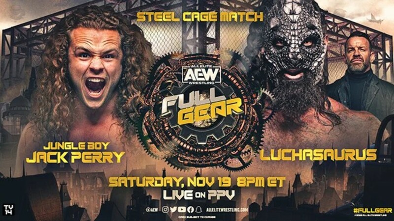 AEW Full Gear 2022 Jungle Boy Luchasaurus