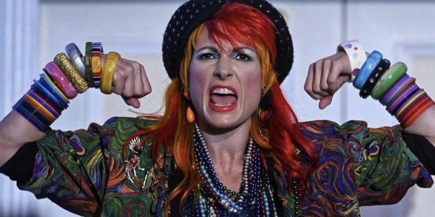 Becky Lynch as Cyndi Lauper