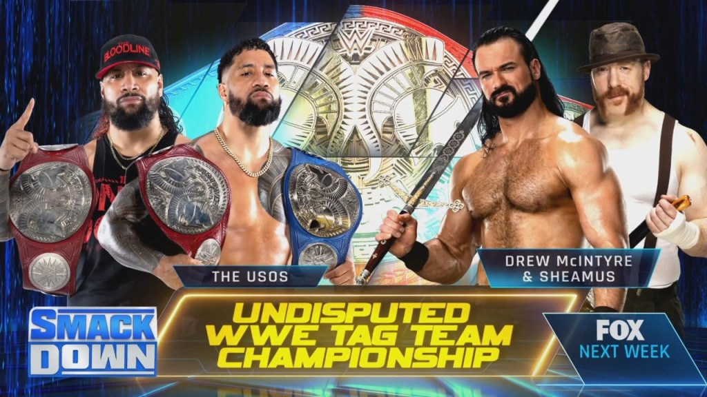 The Usos Drew McIntyre Sheamus WWE SmackDown