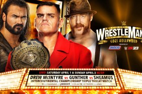 Gunther Drew McIntyre Sheamus WWE WrestleMania 39