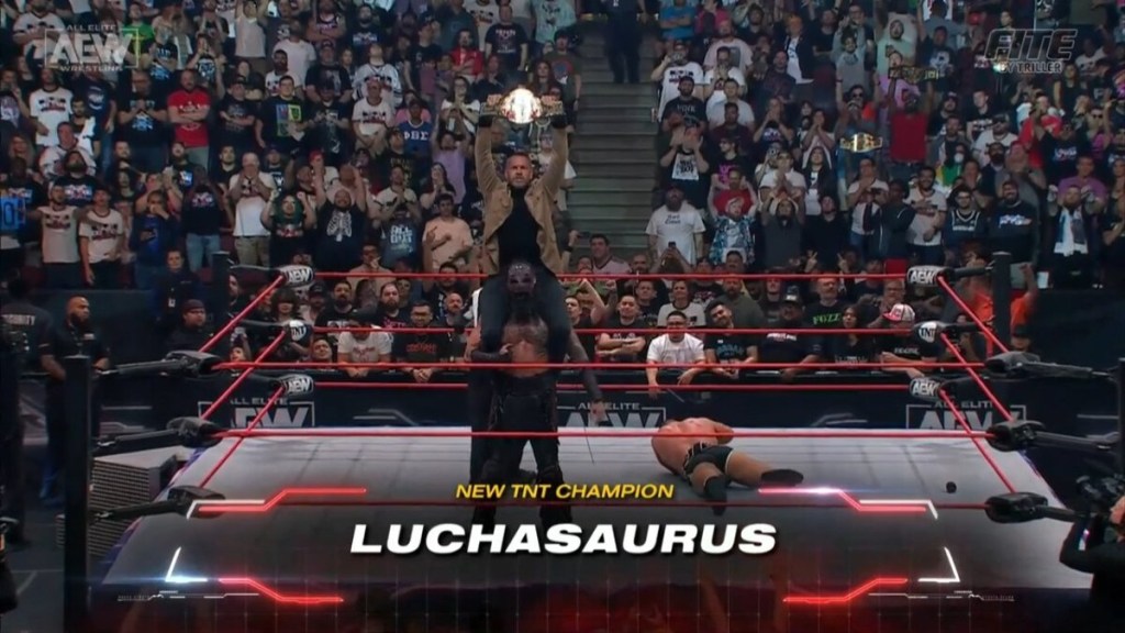 Luchasaurus AEW Collision