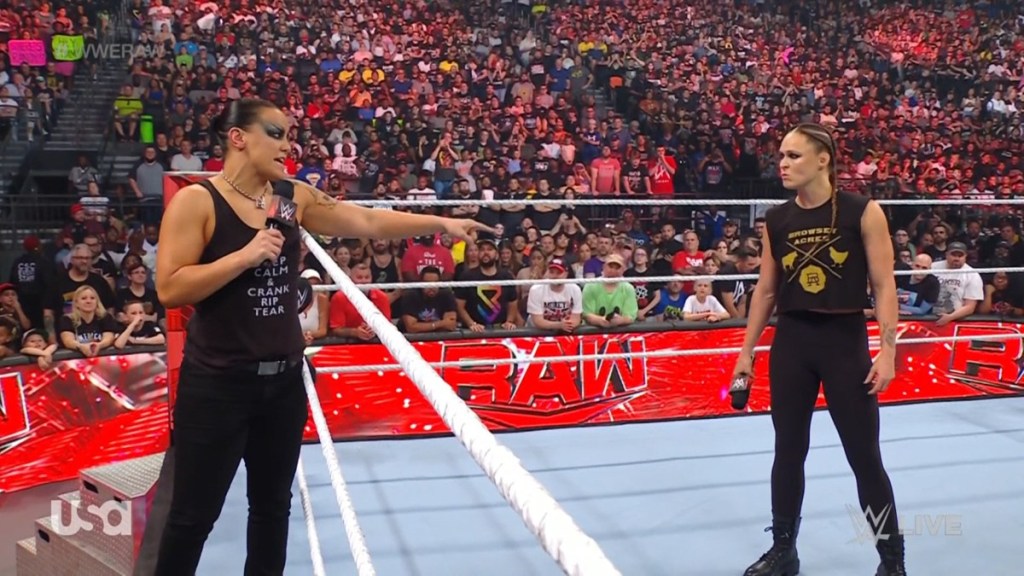 Shayna Baszler Ronda Rousey WWE RAW