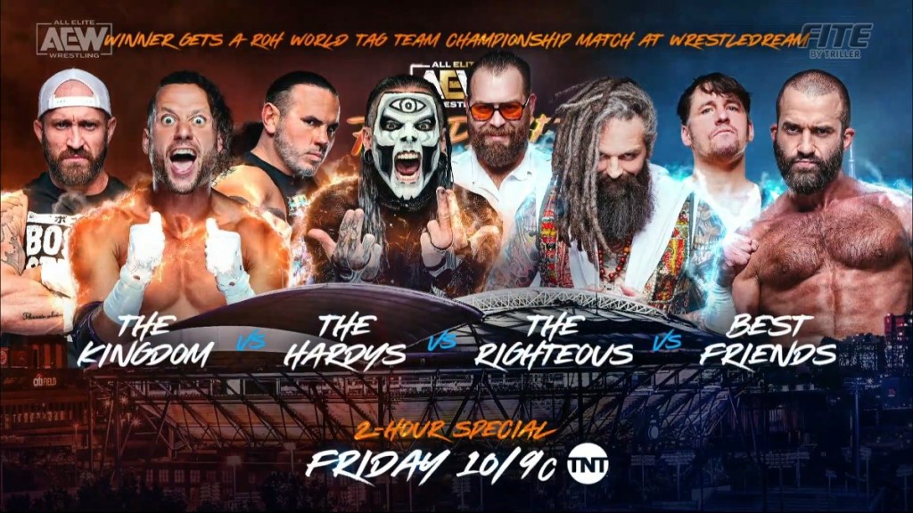 AEW Rampage Grand Slam The Kingdom The Hardys Best Friends The Righteous