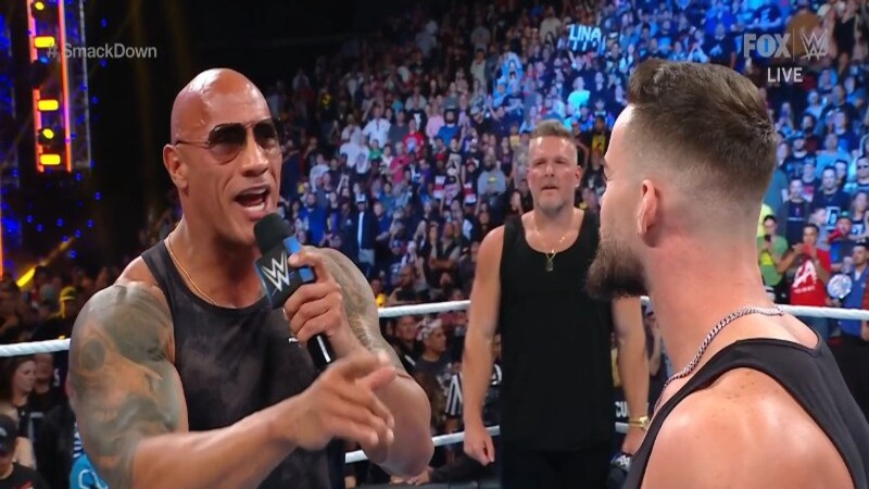 The Rock Pat McAfee WWE SmackDown