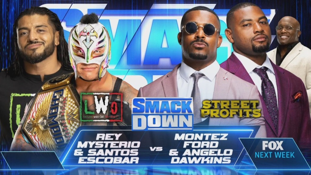 WWE SmackDown Rey Mysterio Santos Escobar Bobby Lashley Street Profits