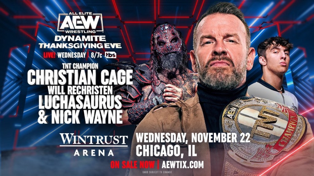 AEW Dynamite Christian Cage Luchasaurus Nick Wayne