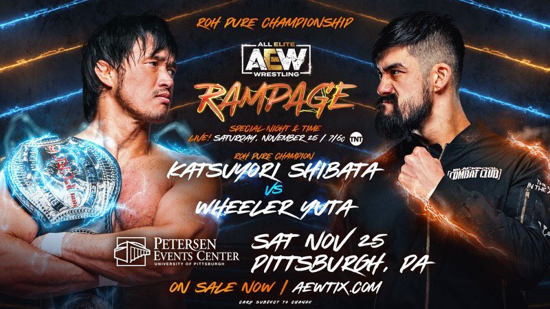 AEW Rampage Katsuyori Shibata Wheeler Yuta