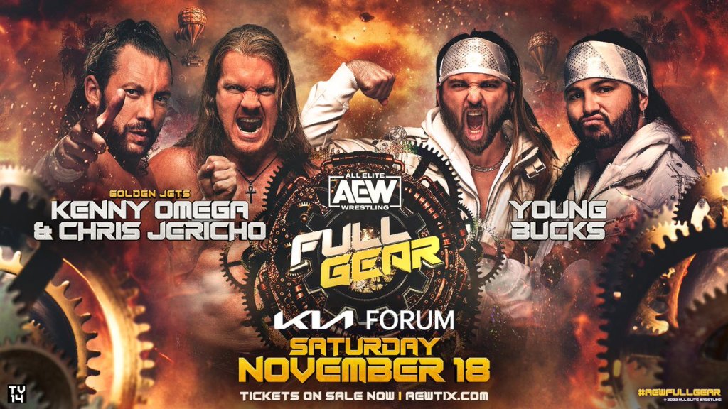 Young Bucks Chris Jericho Kenny Omega AEW Full Gear