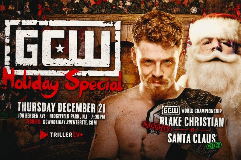 GCW Holiday Special Blake Christian Santa Calus