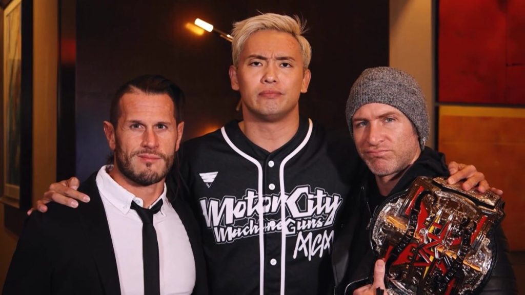 Kazuchika Okada and Motor City Machine Guns TNA