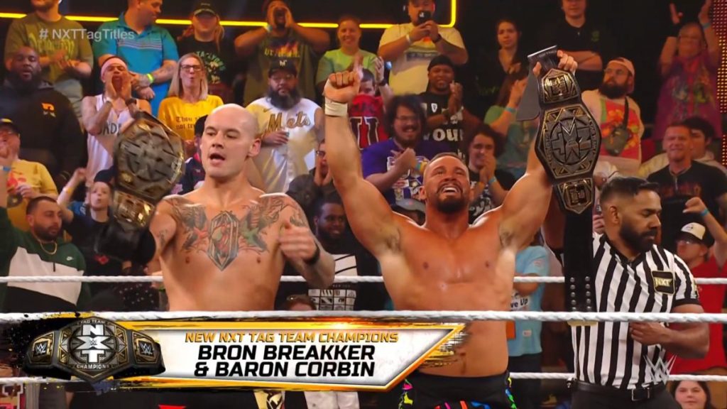 Bron Breakker Baron Corbin WWE NXT Tag Team Champions