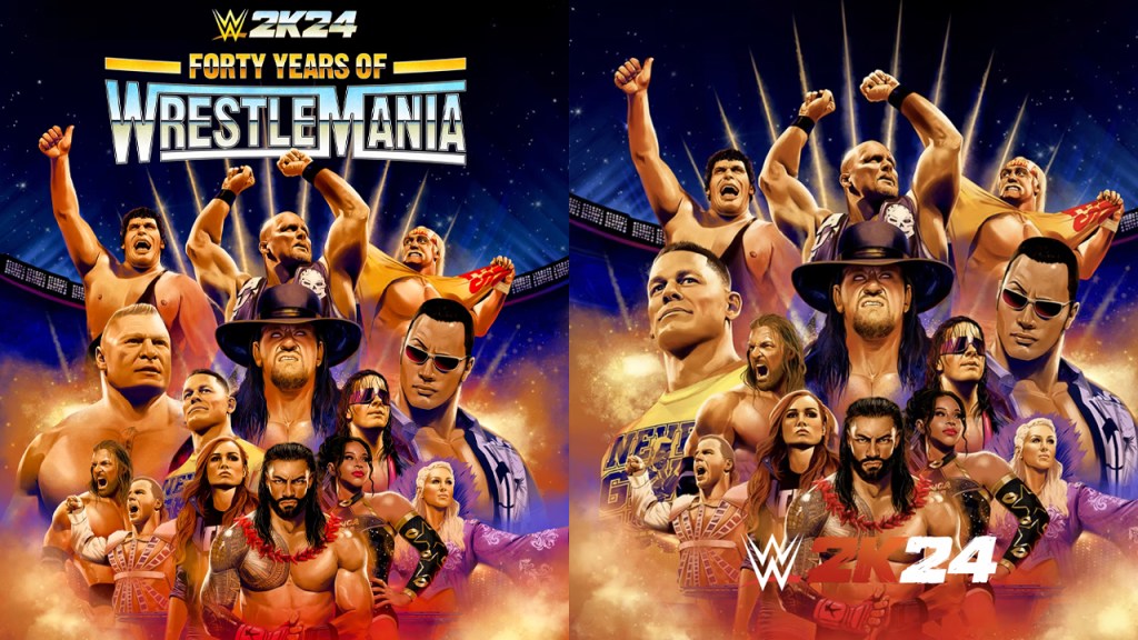 wwe 2k24 forty years of wrestlemania brock lesnar