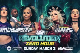 AEW Revolution Zero Hour Kris Statlander Willow Nightingale Julia Hart Skye Blue