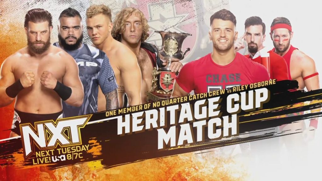 No Quarter Catch Crew vs Riley Osborne WWE NXT Heritage Cup