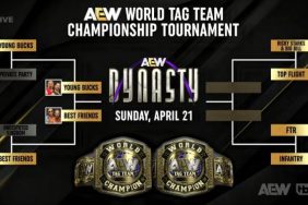 AEW Tag Team Title tournament bracket AEW Dynamite March 27