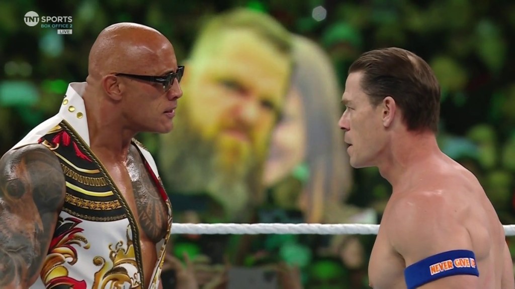 The Rock John Cena WWE WrestleMania 40