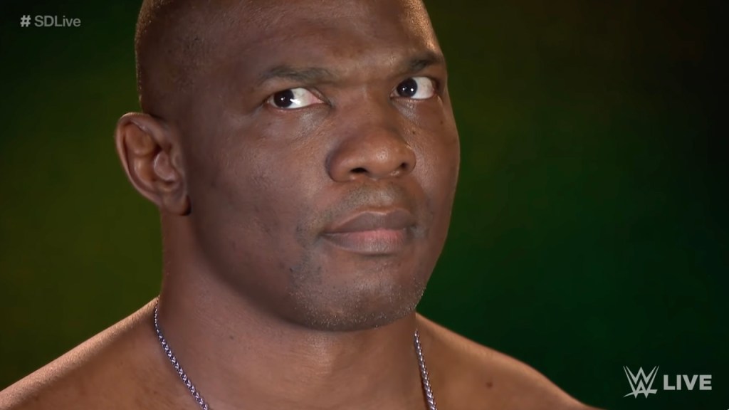 shelton benjamin staring