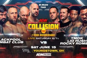 AEW Collision Blackpool Combat Club TMDK Lio Rush Rocky Romero