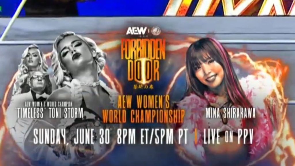 AEW x NJPW Forbidden Door Toni Storm Mina Shirakawa