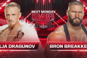 WWE Raw Ilja Dragunov Bron Breakker