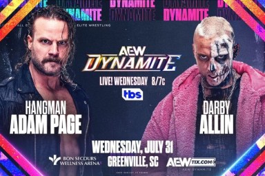 AEW Dynamite Darby Allin Hangman Page