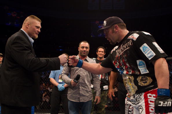 Lesnar Attends Carwin vs Mir