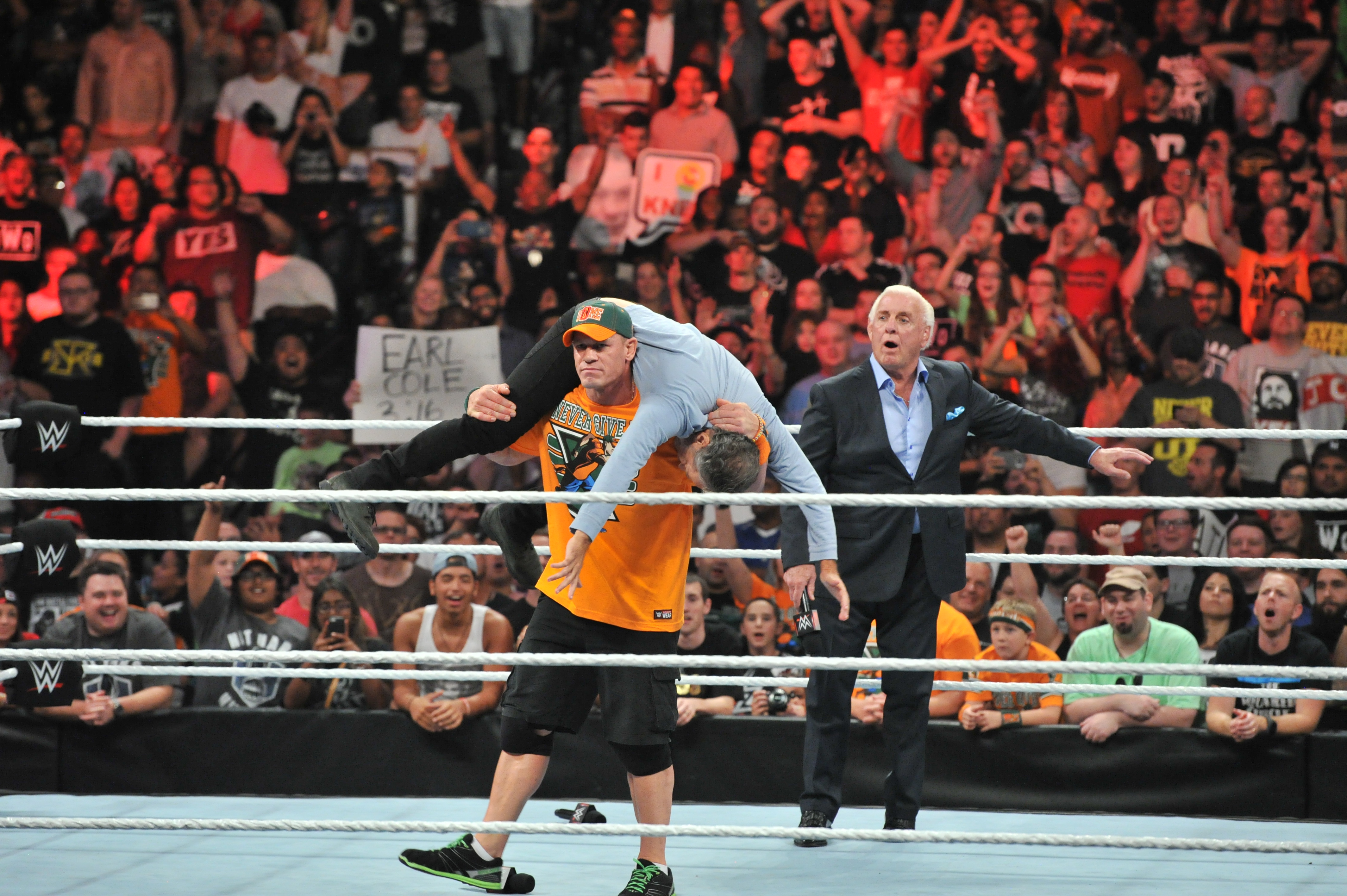 John Cena, Jon Stewart and Ric Flair