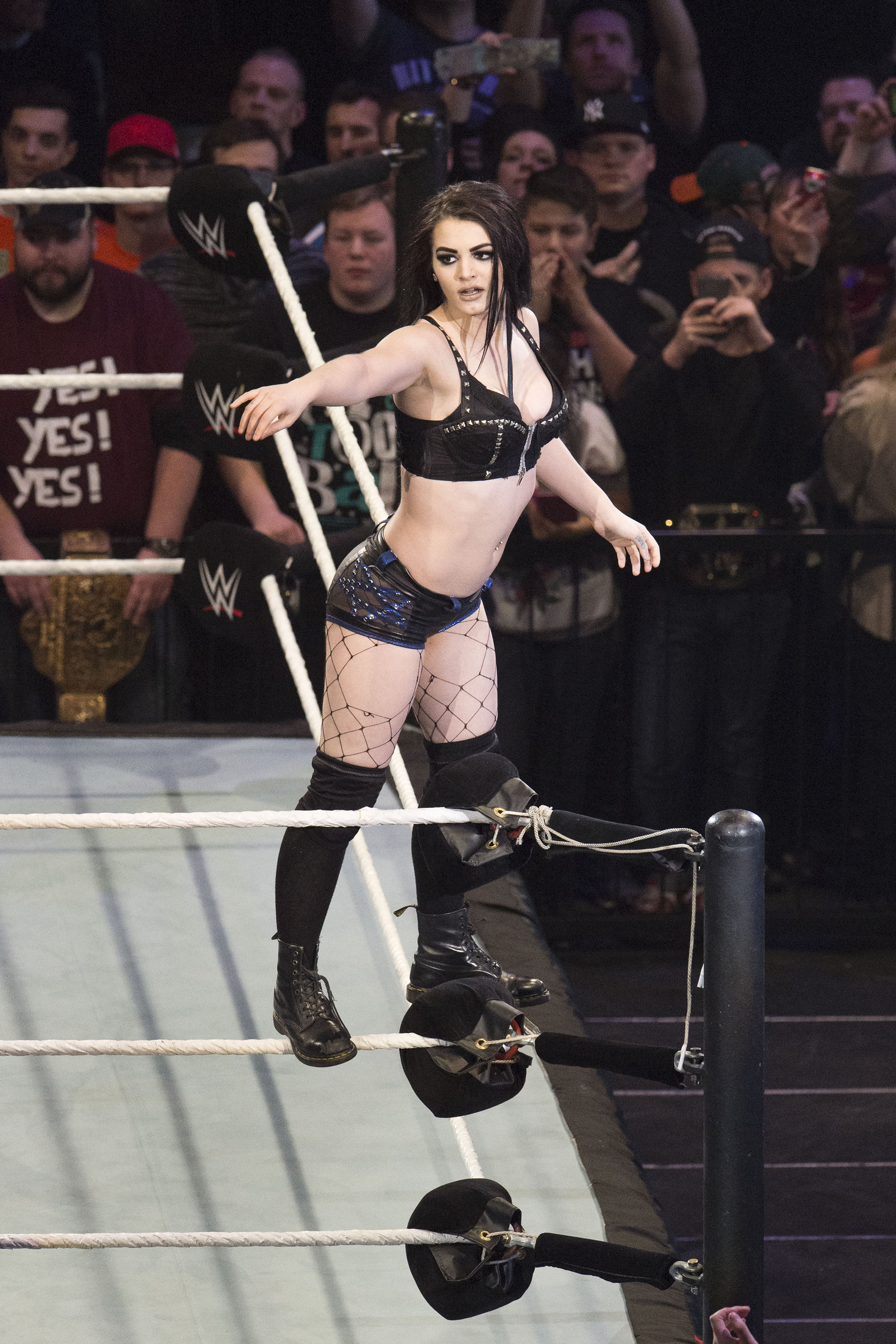 Paige v Charlotte w/ Ref Summer Rae