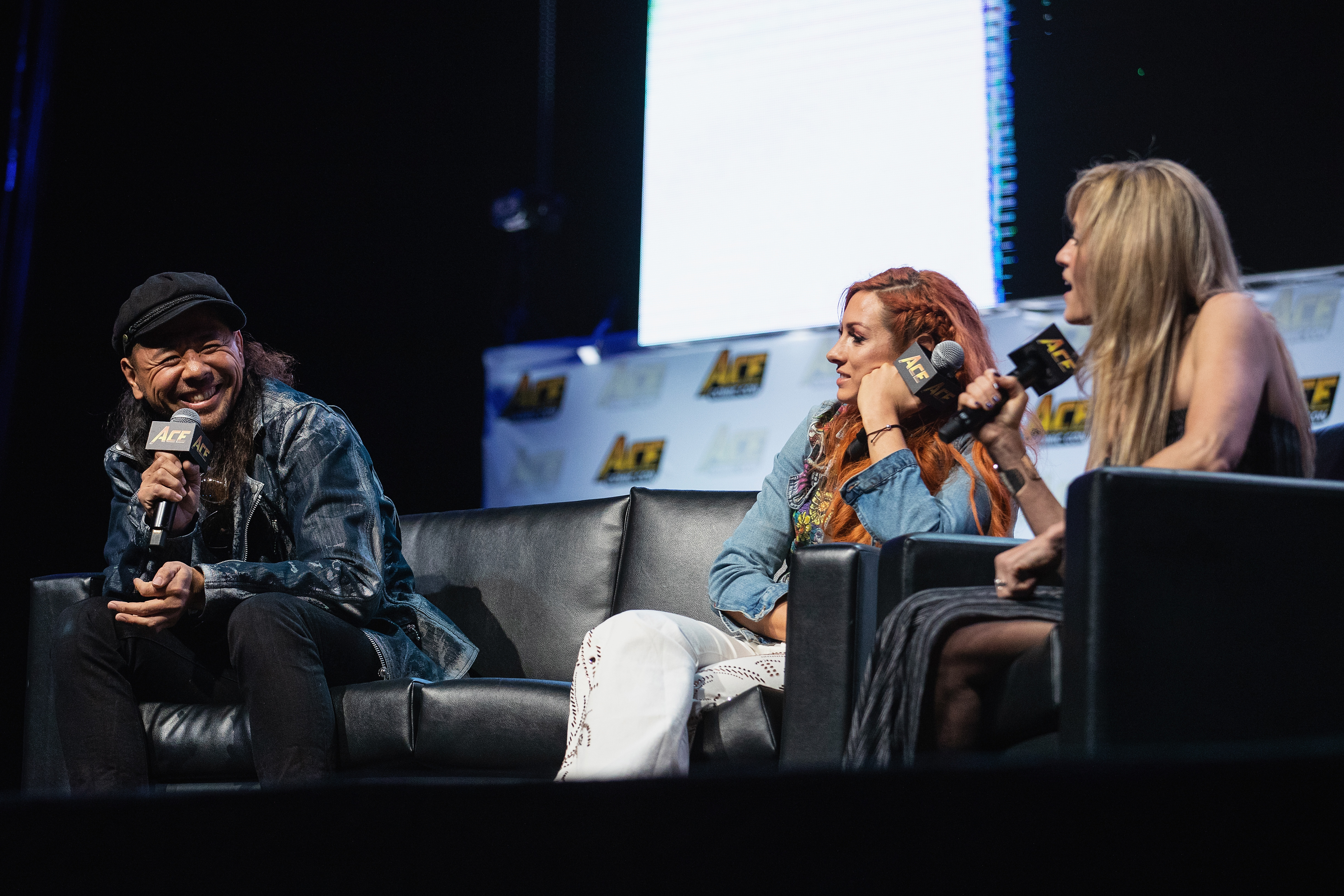 Shinsuke Nakamura, Becky Lynch & Lilian Garcia