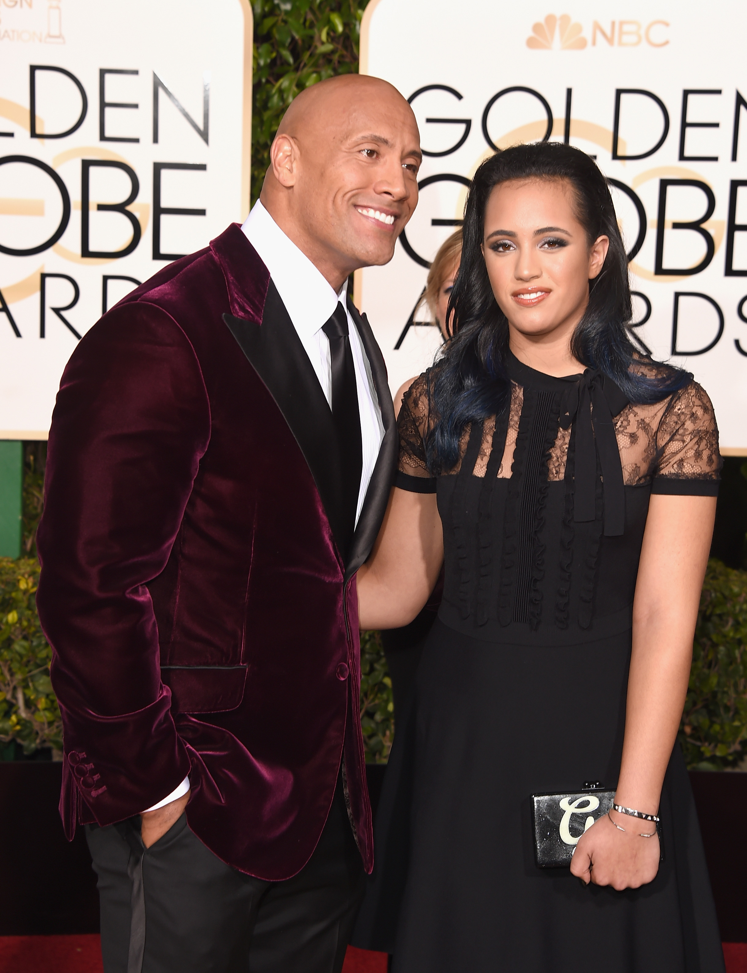 The Rock and Simone Alexandra Johnson