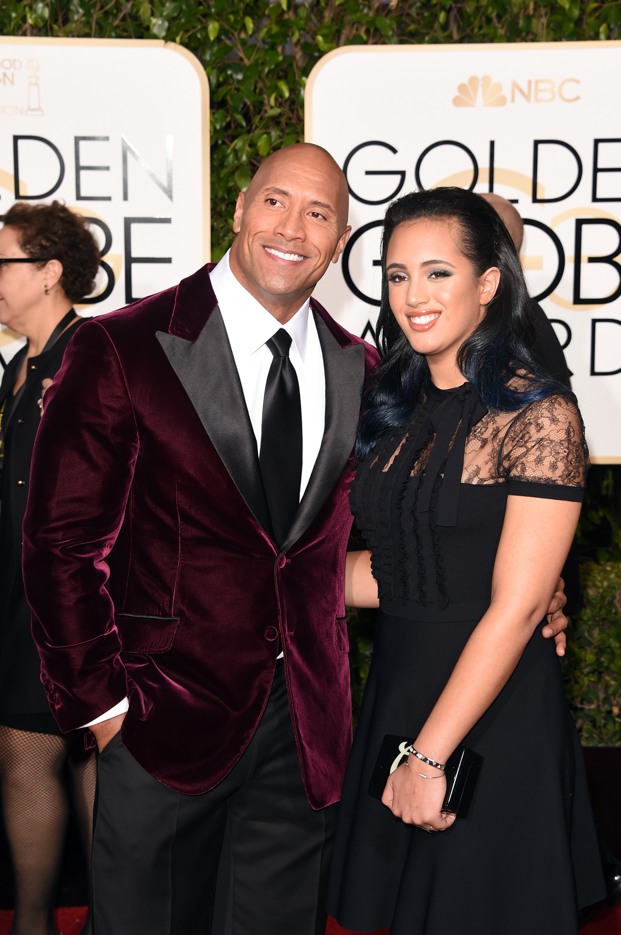 The Rock and Simone Alexandra Johnson