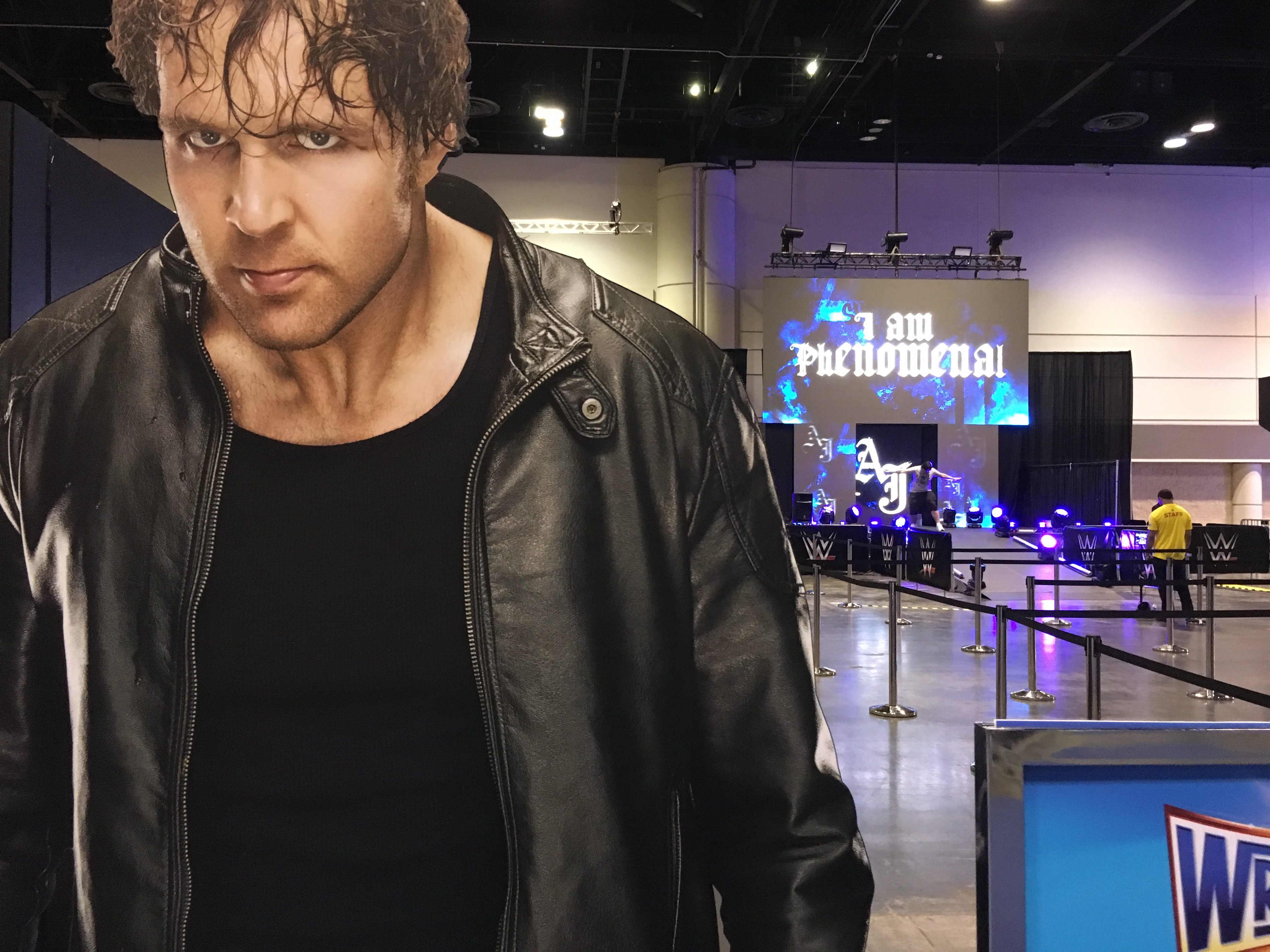 Dean Ambrose & Fan Entrance Stage